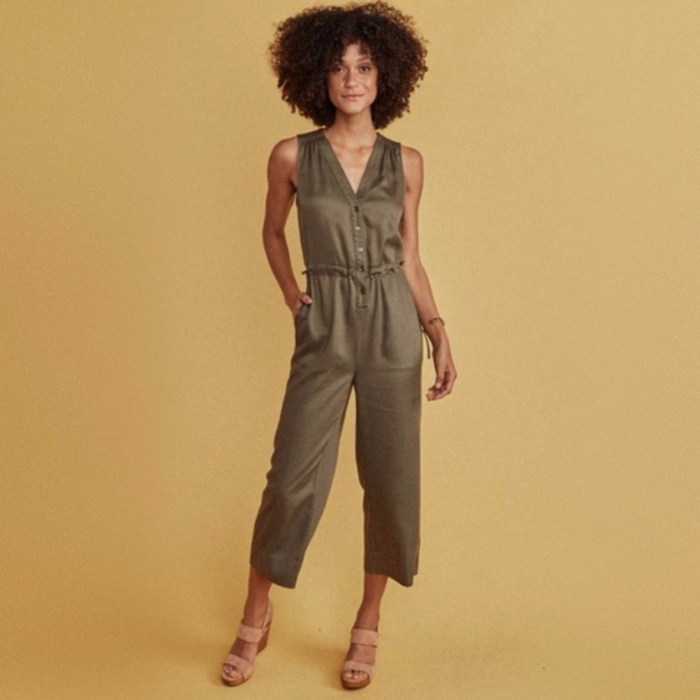 NWOT Marine Layer Jumpsuit in olive S